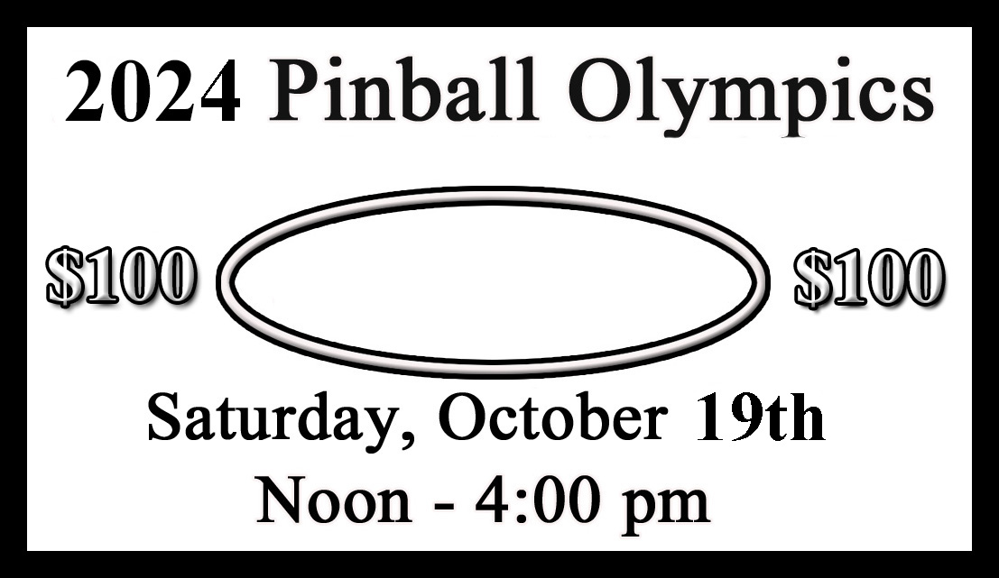 'Pinball Olympics 2024 Entry Ticket
